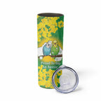Budgerigar Australia Day Skinny Tumbler Proud To Be An Aussie Opal National Color - Aussie Hoodie