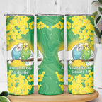 Budgerigar Australia Day Skinny Tumbler Proud To Be An Aussie Opal National Color - Aussie Hoodie