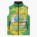 Budgerigar Australia Day Sleeveless Puffer Jacket Proud To Be An Aussie Opal National Color - Aussie Hoodie