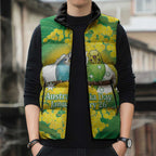 Budgerigar Australia Day Sleeveless Puffer Jacket Proud To Be An Aussie Opal National Color - Aussie Hoodie