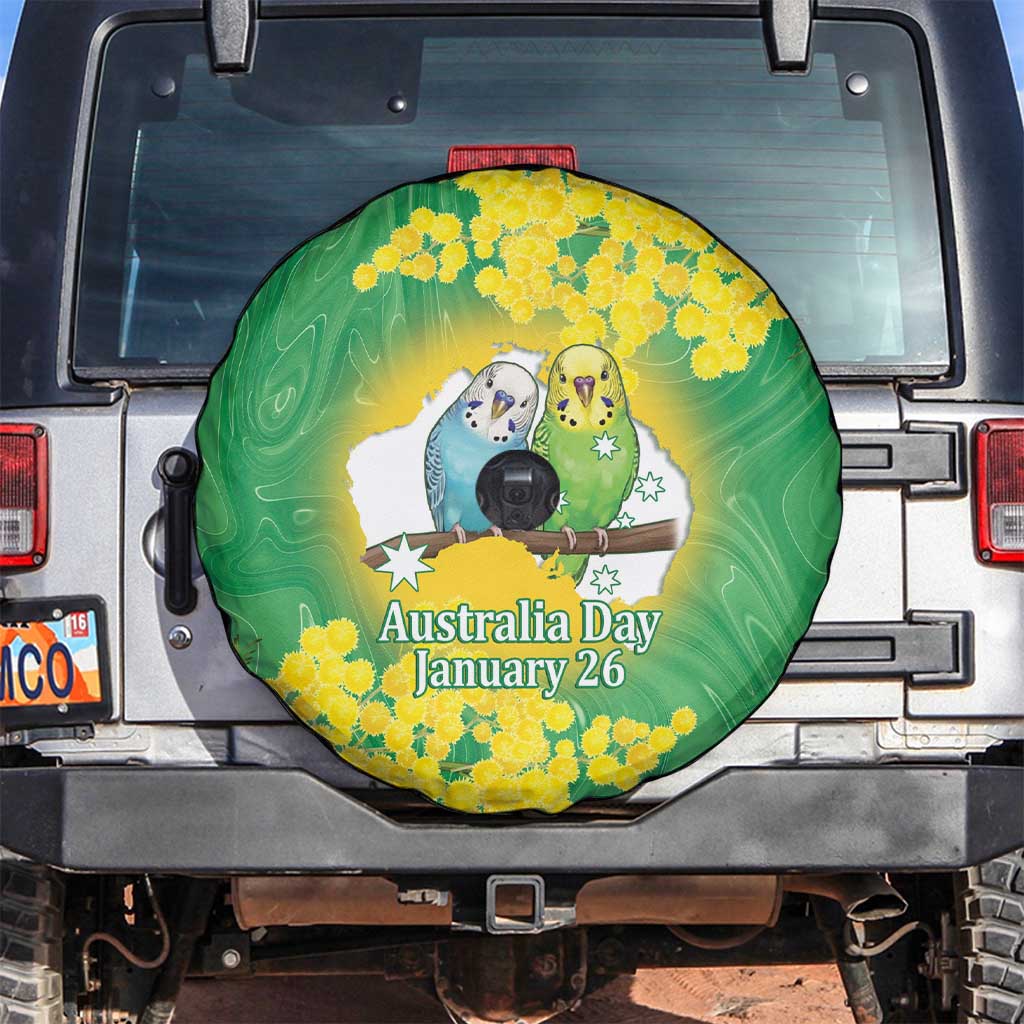 Budgerigar Australia Day Spare Tire Cover Proud To Be An Aussie Opal National Color - Aussie Hoodie