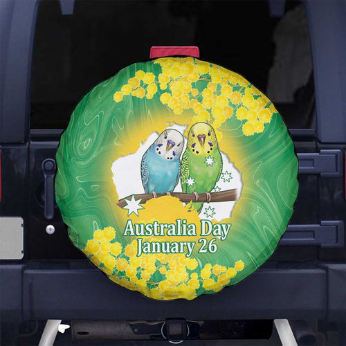 Budgerigar Australia Day Spare Tire Cover Proud To Be An Aussie Opal National Color - Aussie Hoodie
