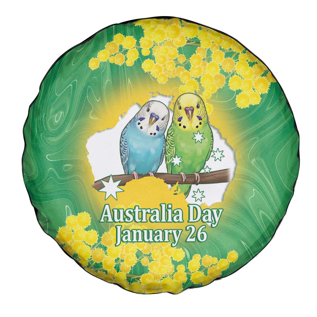 Budgerigar Australia Day Spare Tire Cover Proud To Be An Aussie Opal National Color - Aussie Hoodie