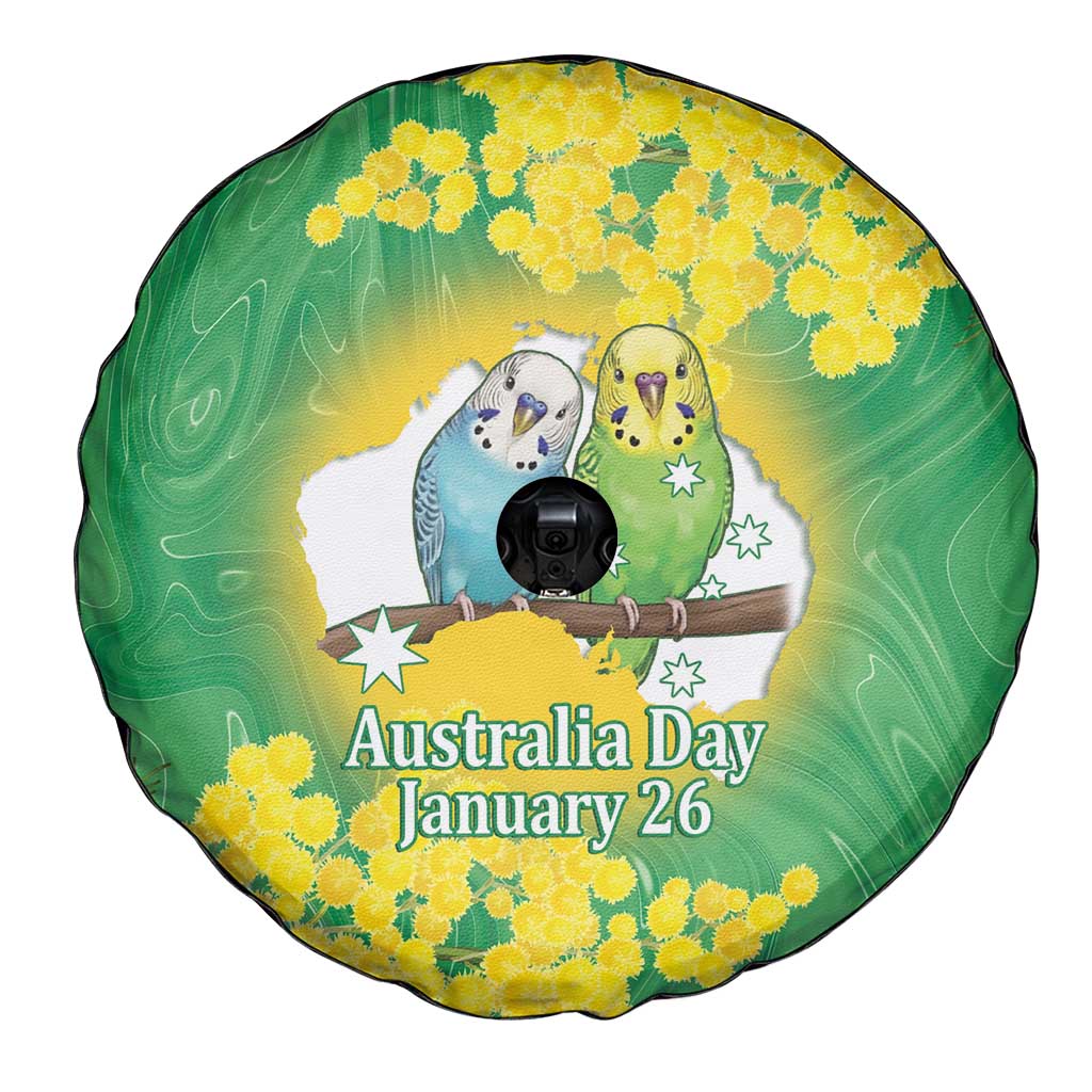 Budgerigar Australia Day Spare Tire Cover Proud To Be An Aussie Opal National Color - Aussie Hoodie