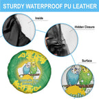Budgerigar Australia Day Spare Tire Cover Proud To Be An Aussie Opal National Color - Aussie Hoodie