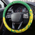 Budgerigar Australia Day Steering Wheel Cover Proud To Be An Aussie Opal National Color - Aussie Hoodie
