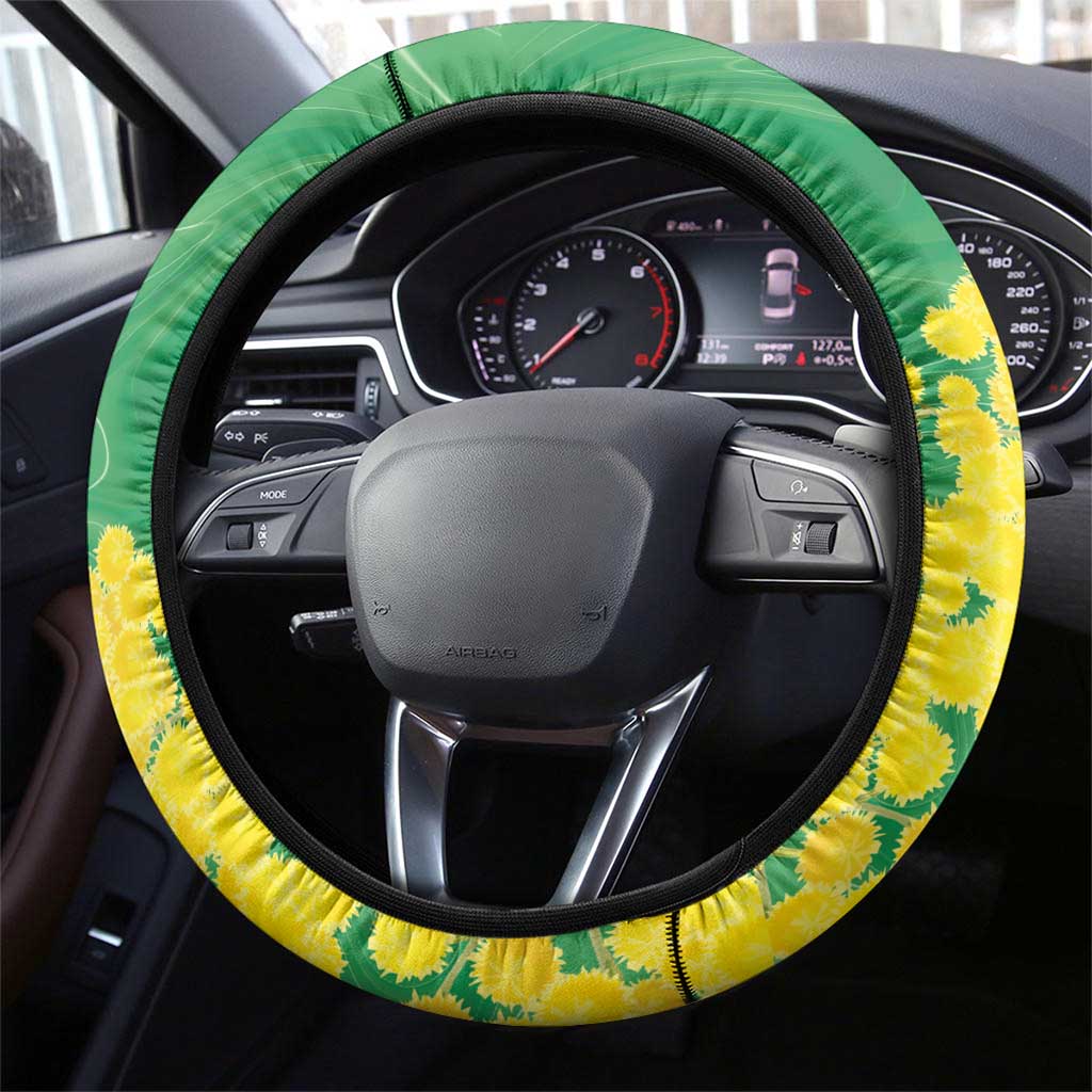 Budgerigar Australia Day Steering Wheel Cover Proud To Be An Aussie Opal National Color - Aussie Hoodie