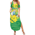 Budgerigar Australia Day Summer Maxi Dress Proud To Be An Aussie Opal National Color - Aussie Hoodie