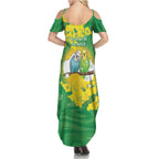 Budgerigar Australia Day Summer Maxi Dress Proud To Be An Aussie Opal National Color - Aussie Hoodie