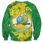 Budgerigar Australia Day Sweatshirt Proud To Be An Aussie Opal National Color - Aussie Hoodie