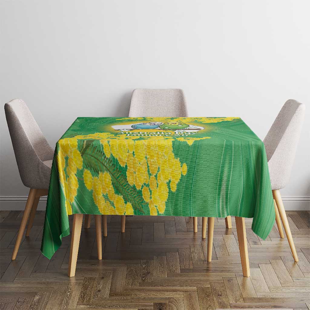 Budgerigar Australia Day Tablecloth Proud To Be An Aussie Opal National Color - Aussie Hoodie