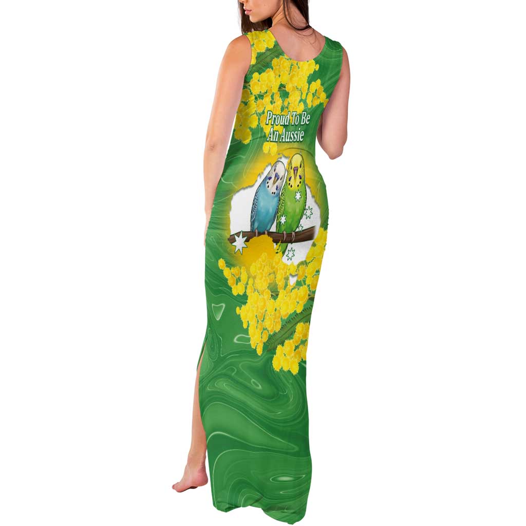 Budgerigar Australia Day Tank Maxi Dress Proud To Be An Aussie Opal National Color - Aussie Hoodie