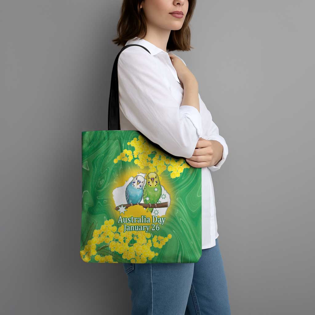 Budgerigar Australia Day Tote Bag Proud To Be An Aussie Opal National Color - Aussie Hoodie