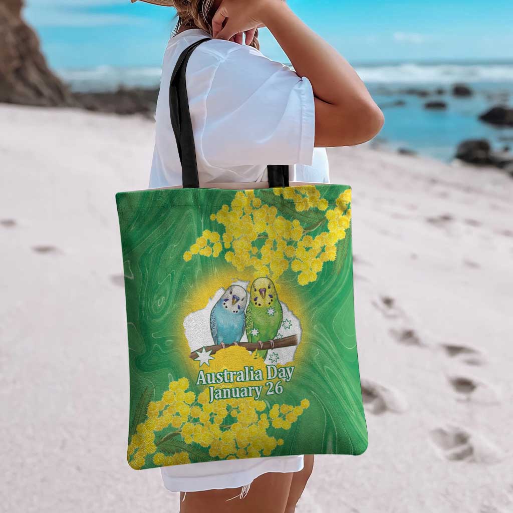 Budgerigar Australia Day Tote Bag Proud To Be An Aussie Opal National Color - Aussie Hoodie