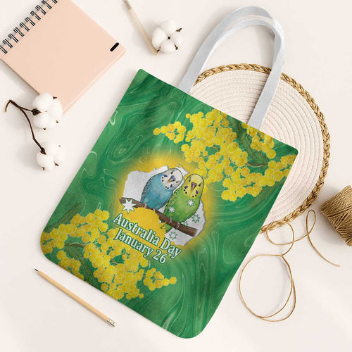 Budgerigar Australia Day Tote Bag Proud To Be An Aussie Opal National Color - Aussie Hoodie