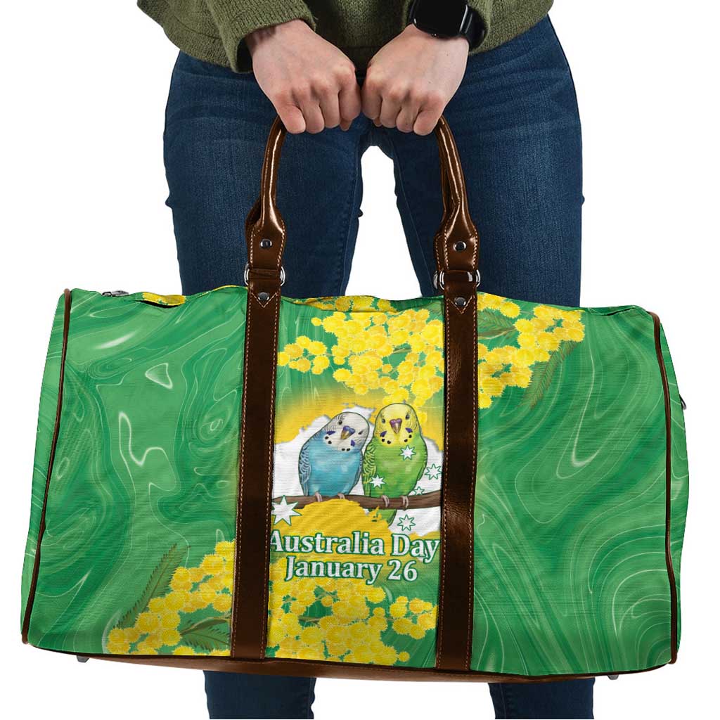 Budgerigar Australia Day Travel Bag Proud To Be An Aussie Opal National Color - Aussie Hoodie