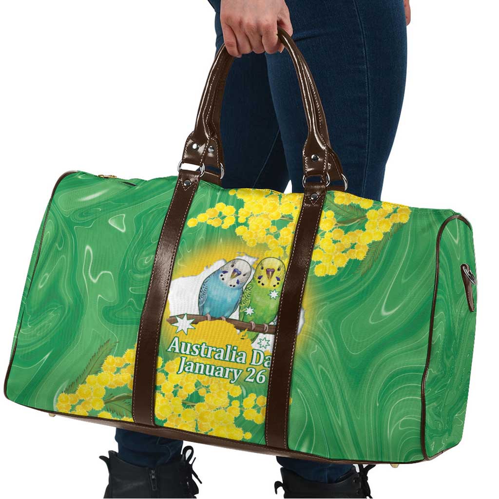 Budgerigar Australia Day Travel Bag Proud To Be An Aussie Opal National Color - Aussie Hoodie