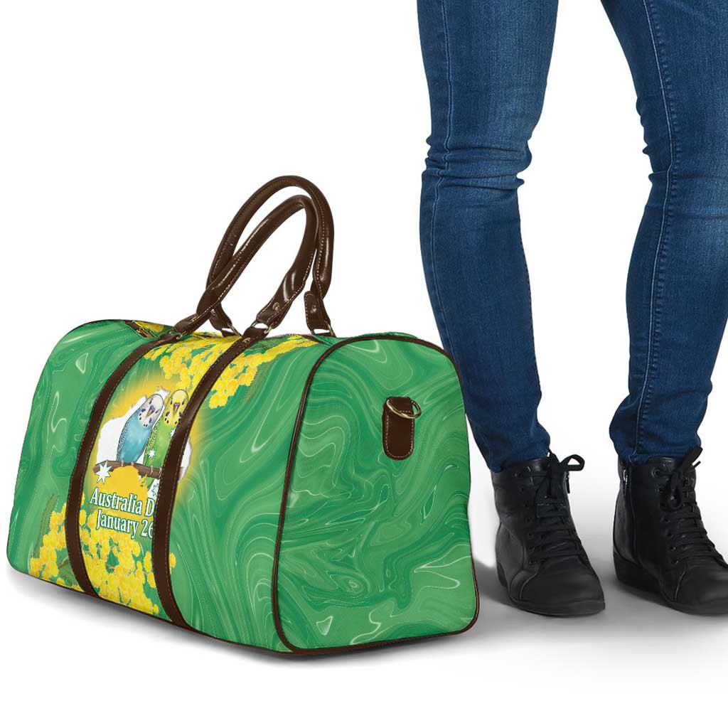 Budgerigar Australia Day Travel Bag Proud To Be An Aussie Opal National Color - Aussie Hoodie