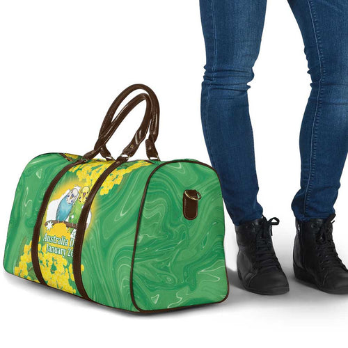 Budgerigar Australia Day Travel Bag Proud To Be An Aussie Opal National Color - Aussie Hoodie