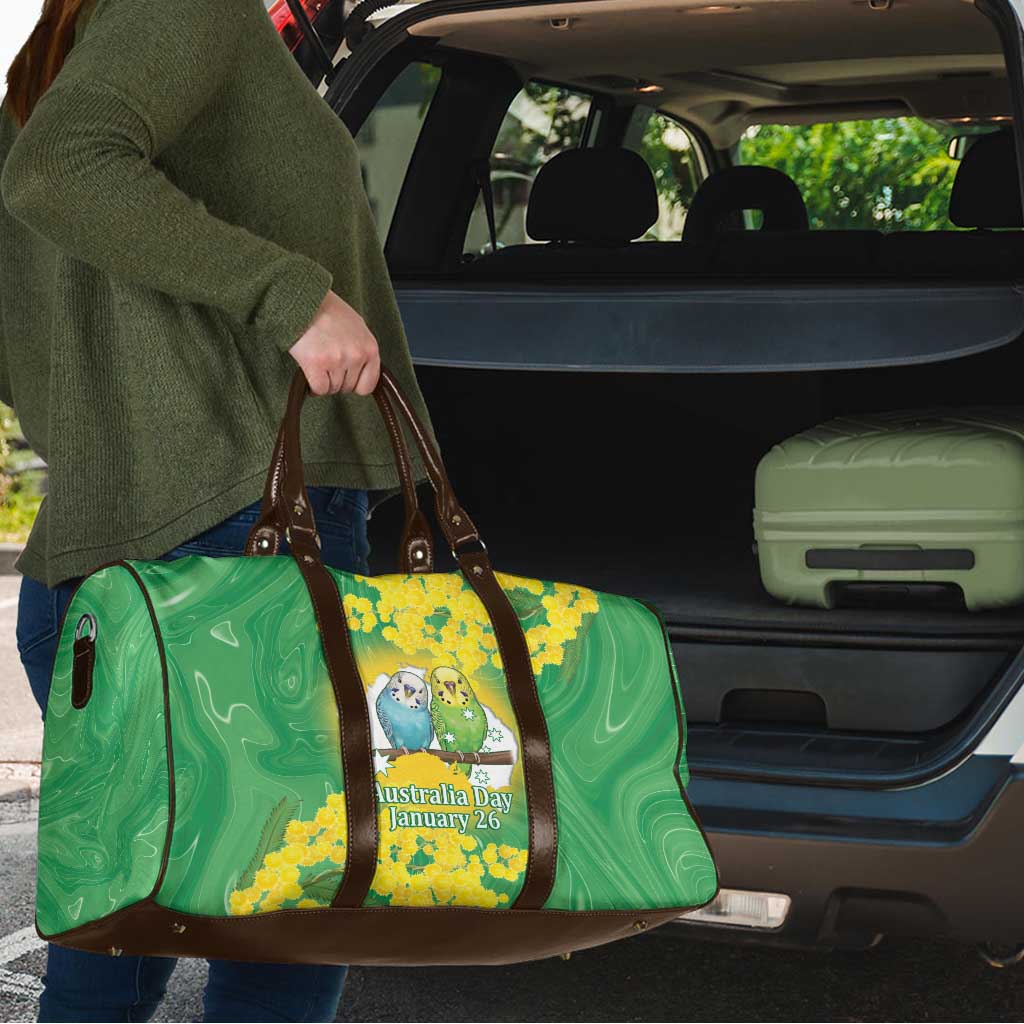 Budgerigar Australia Day Travel Bag Proud To Be An Aussie Opal National Color - Aussie Hoodie
