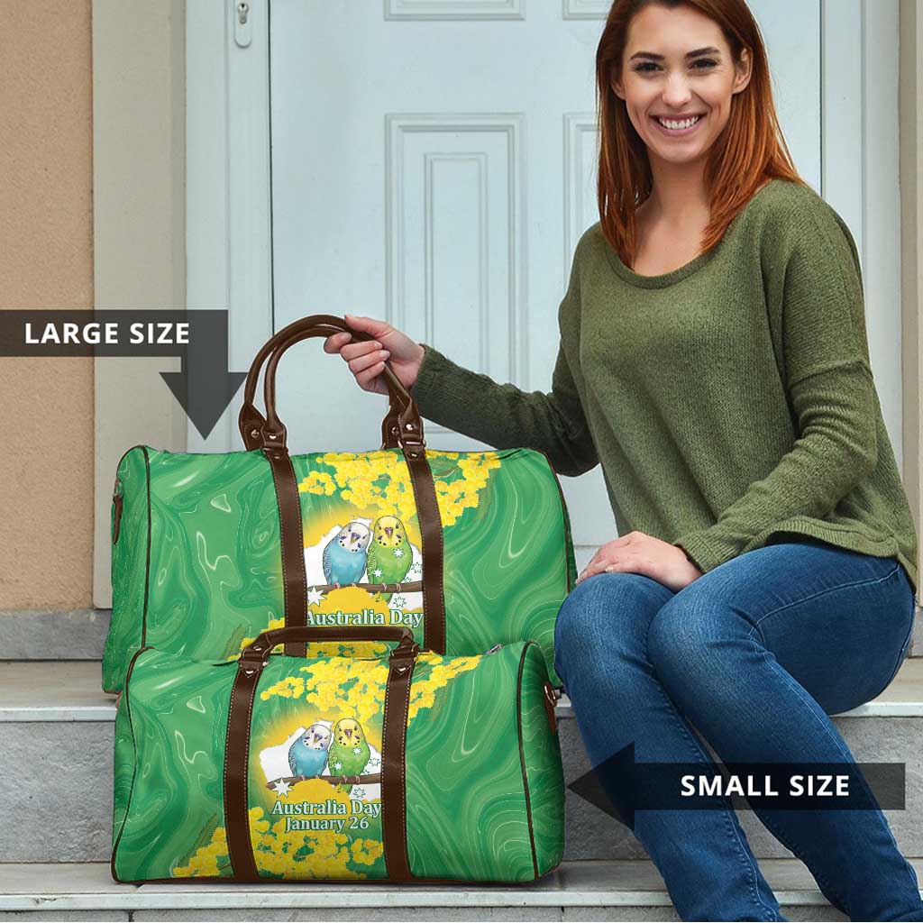 Budgerigar Australia Day Travel Bag Proud To Be An Aussie Opal National Color - Aussie Hoodie