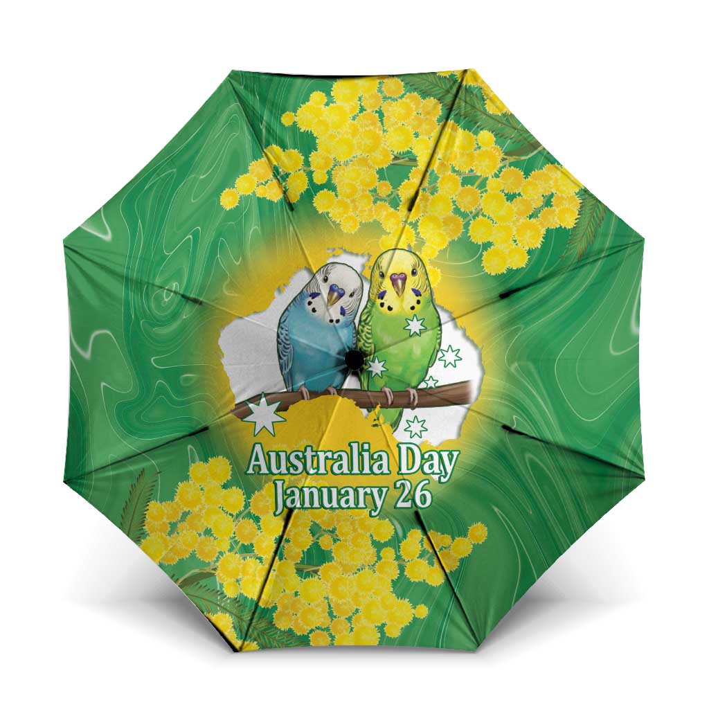 Budgerigar Australia Day Umbrella Proud To Be An Aussie Opal National Color - Aussie Hoodie