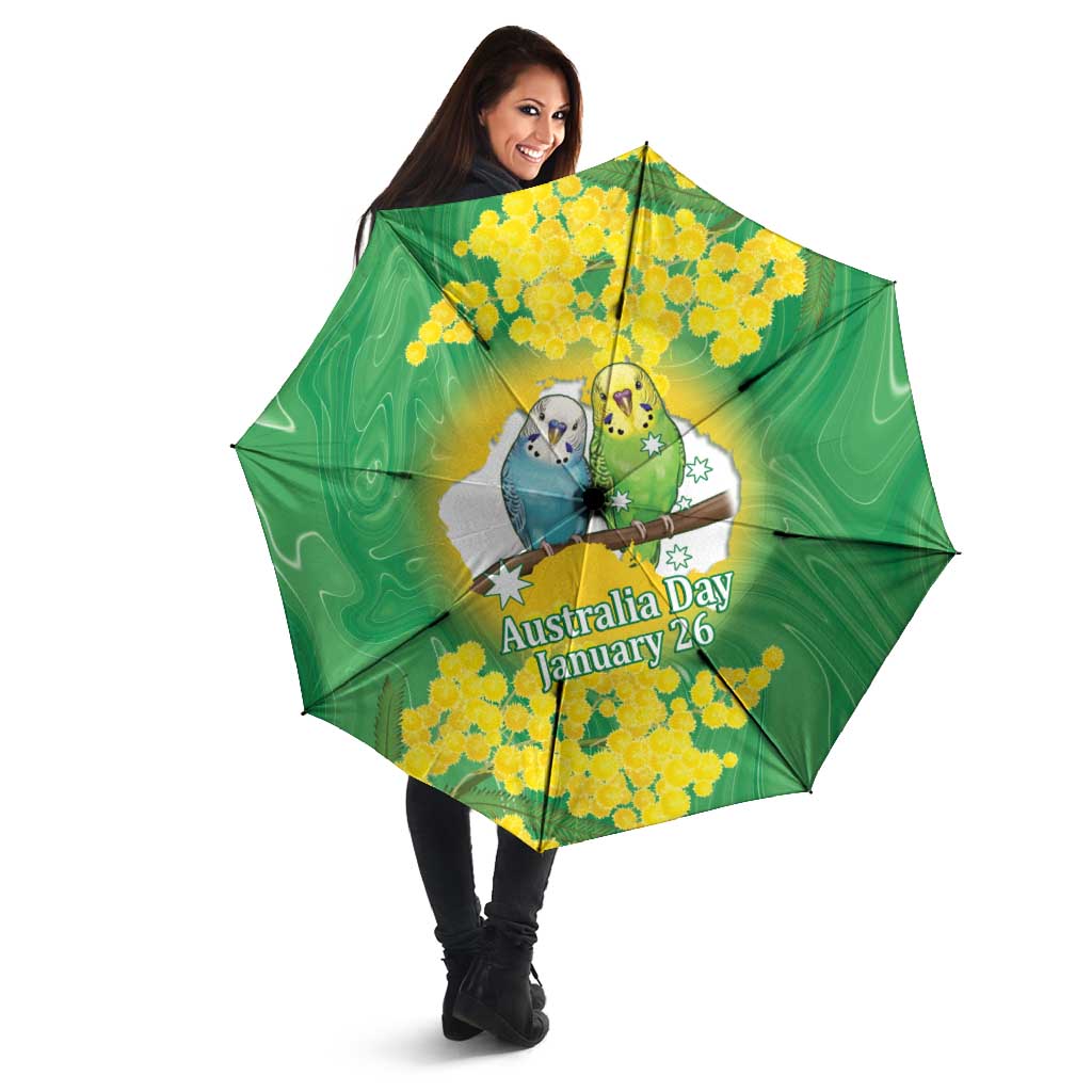 Budgerigar Australia Day Umbrella Proud To Be An Aussie Opal National Color - Aussie Hoodie