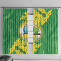 Budgerigar Australia Day Window Curtain Proud To Be An Aussie Opal National Color - Aussie Hoodie