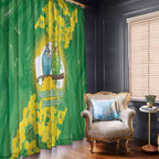 Budgerigar Australia Day Window Curtain Proud To Be An Aussie Opal National Color - Aussie Hoodie