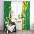 Budgerigar Australia Day Window Curtain Proud To Be An Aussie Opal National Color - Aussie Hoodie