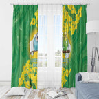 Budgerigar Australia Day Window Curtain Proud To Be An Aussie Opal National Color - Aussie Hoodie