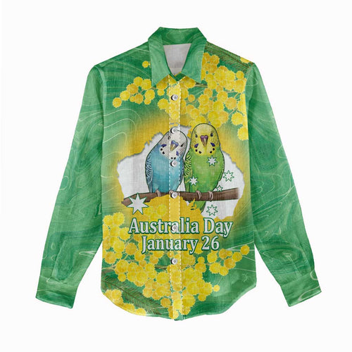 Budgerigar Australia Day Women Casual Shirt Proud To Be An Aussie Opal National Color - Aussie Hoodie