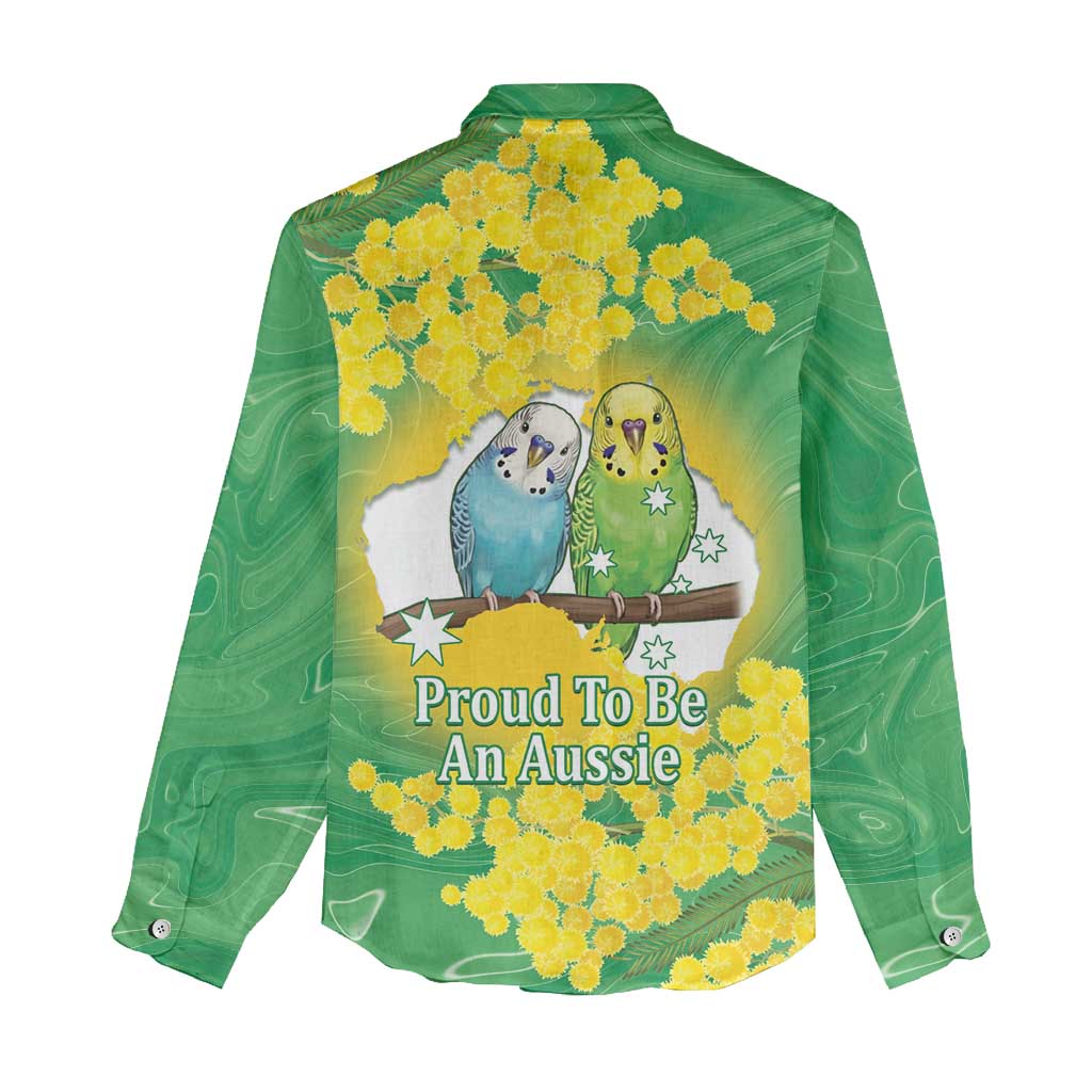 Budgerigar Australia Day Women Casual Shirt Proud To Be An Aussie Opal National Color - Aussie Hoodie