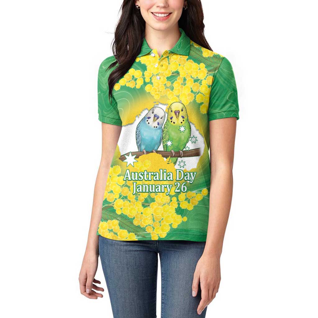 Budgerigar Australia Day Women Polo Shirt Proud To Be An Aussie Opal National Color - Aussie Hoodie