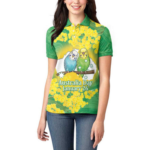 Budgerigar Australia Day Women Polo Shirt Proud To Be An Aussie Opal National Color - Aussie Hoodie