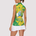 Budgerigar Australia Day Women Sleeveless Polo Shirt Proud To Be An Aussie Opal National Color - Aussie Hoodie