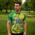 Budgerigar Australia Day Zipper Polo Shirt Proud To Be An Aussie Opal National Color - Aussie Hoodie