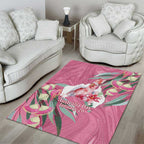 Pink Cockatoo Australia Day Area Rug Proud To Be An Aussie Opal Eucalyptus Blossoms - Aussie Hoodie