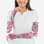 Pink Cockatoo Australia Day Arm Sleeves Proud To Be An Aussie Opal Eucalyptus Blossoms - Aussie Hoodie