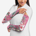 Pink Cockatoo Australia Day Arm Sleeves Proud To Be An Aussie Opal Eucalyptus Blossoms - Aussie Hoodie