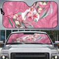 Pink Cockatoo Australia Day Auto Sun Shade Proud To Be An Aussie Opal Eucalyptus Blossoms - Aussie Hoodie