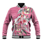 Pink Cockatoo Australia Day Baseball Jacket Proud To Be An Aussie Opal Eucalyptus Blossoms - Aussie Hoodie