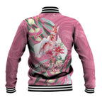 Pink Cockatoo Australia Day Baseball Jacket Proud To Be An Aussie Opal Eucalyptus Blossoms - Aussie Hoodie