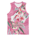 Pink Cockatoo Australia Day Basketball Jersey Proud To Be An Aussie Opal Eucalyptus Blossoms - Aussie Hoodie