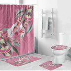 Pink Cockatoo Australia Day Bathroom Set Proud To Be An Aussie Opal Eucalyptus Blossoms - Aussie Hoodie