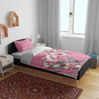Pink Cockatoo Australia Day Bedding Set Proud To Be An Aussie Opal Eucalyptus Blossoms - Aussie Hoodie