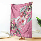 Pink Cockatoo Australia Day Blanket Proud To Be An Aussie Opal Eucalyptus Blossoms - Aussie Hoodie