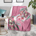 Pink Cockatoo Australia Day Blanket Proud To Be An Aussie Opal Eucalyptus Blossoms - Aussie Hoodie