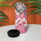 Pink Cockatoo Australia Day 4 in 1 Can Cooler Tumbler Proud To Be An Aussie Opal Eucalyptus Blossoms - Aussie Hoodie