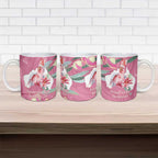 Pink Cockatoo Australia Day Ceramic Mug Proud To Be An Aussie Opal Eucalyptus Blossoms - Aussie Hoodie